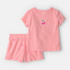 Toddler Girl Fruit Short-Sleeve Loose Fit 2-Piece Pajama Set - Pink