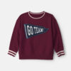 Boys 'Go Team!' Pullover Sweatshirt - Burgundy 6 Boys 'Go Team!' Pullover Sweatshirt - Burgundy