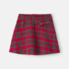 Girls Bow Plaid Skort - Red 13 Girls Bow Plaid Skort - Red