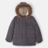 Boys Hooded Heavyweight Winter Jacket - Black
