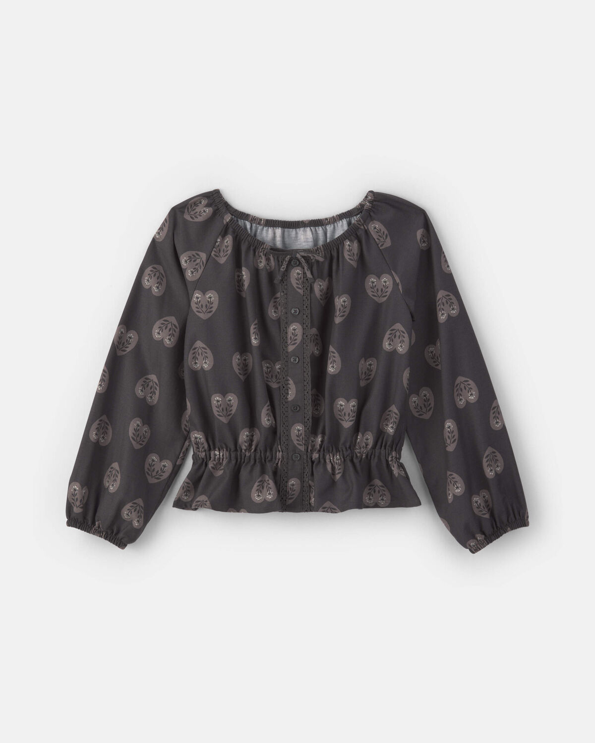Girls Heart Long-Sleeve Top - Black 1 Girls Heart Long-Sleeve Top - Black