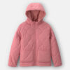 Girls Hooded Midweight Quilted Jacket - Pink