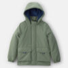 Boys Hooded Midweight Jacket - Green