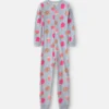 Girls 1-Piece Festival Treats DreamPlush Snug Fit Pajama - Blue