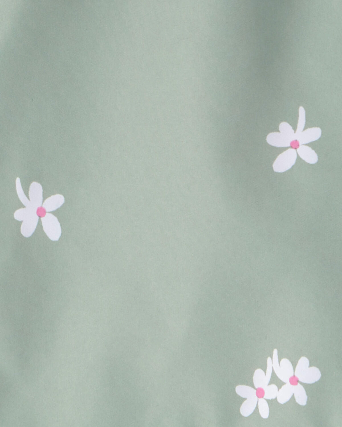 Girls Floral Windbreaker - Green 3 Girls Floral Windbreaker - Green