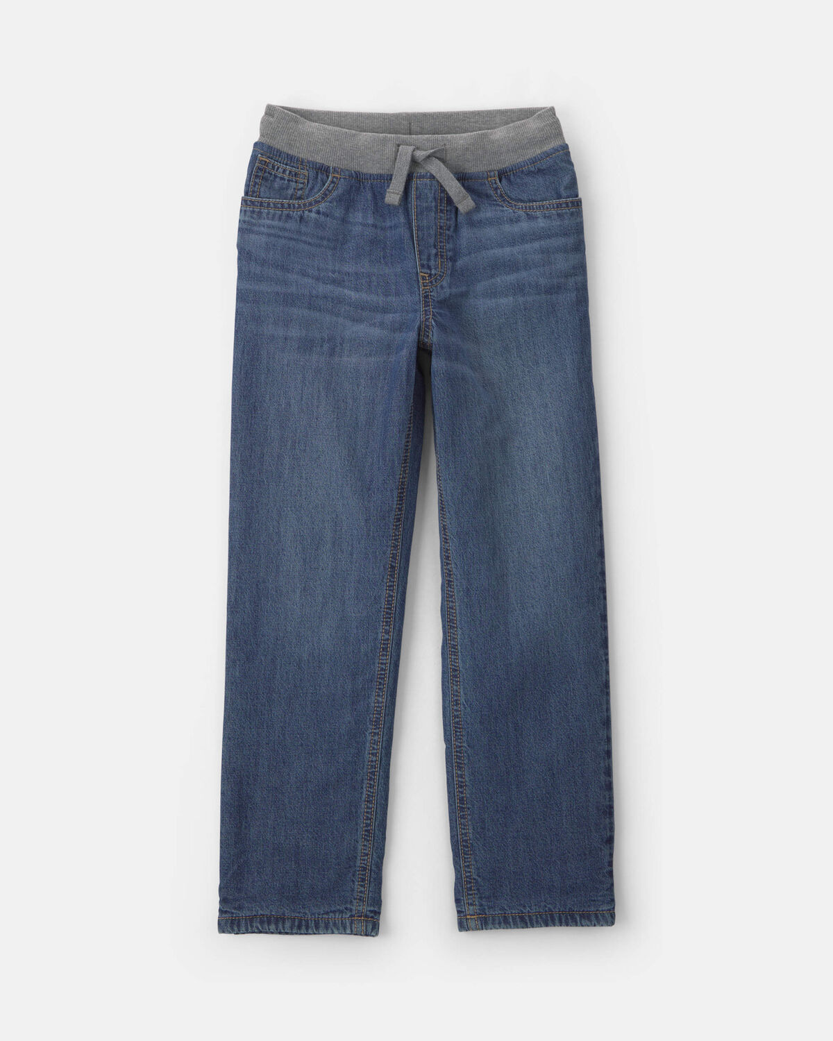 Boys Denim Pull-On Jeans - Medium Wash
