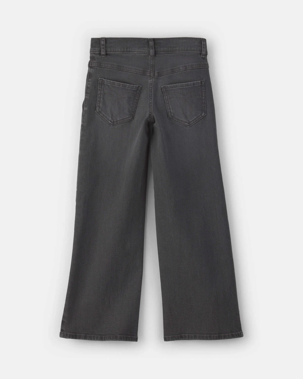 Girls Floral Denim Wide-Leg Pants - Dark Wash 2 Girls Floral Denim Wide-Leg Pants - Dark Wash