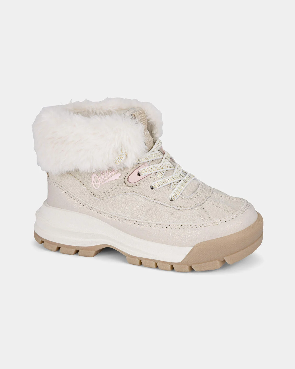 Toddler Girl Faux Fur High Top Boots - Tan