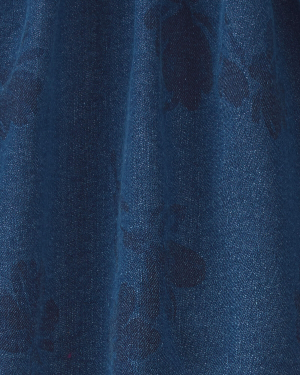 Girls Floral Denim Skirt - Medium Wash 2 Girls Floral Denim Skirt - Medium Wash