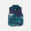 Boys Snowflake Fleece Vest - Green/Navy 4 Boys Snowflake Fleece Vest - Green/Navy