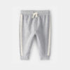 Baby Boy French Terry Pants - Heather Grey 5 Baby Boy French Terry Pants - Heather Grey