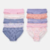 Girls 10-Pack Butterfly Floral Bikini Underwear 9 Girls 10-Pack Butterfly Floral Bikini Underwear