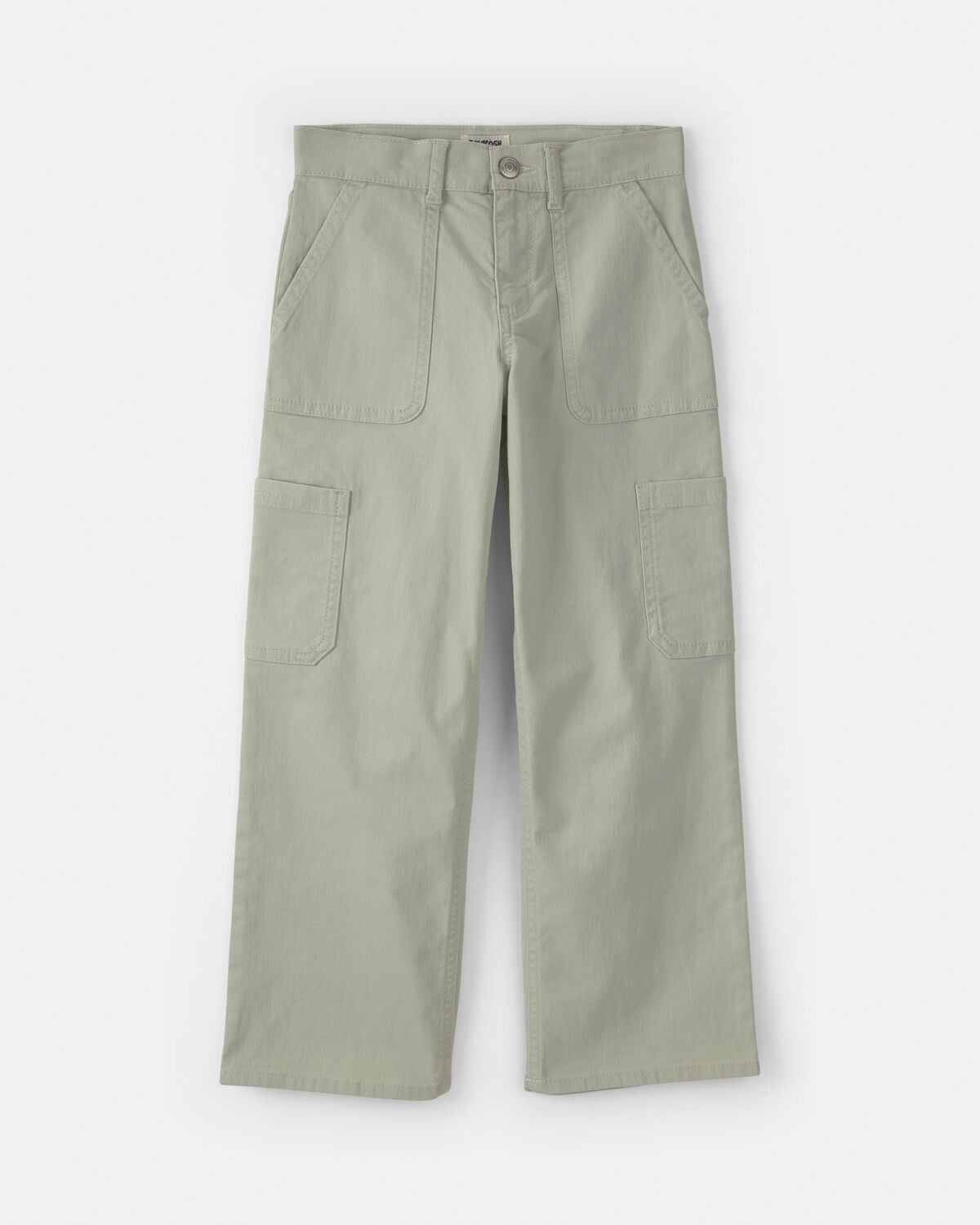 Girls Straight-Leg Cargo Pants - Green 1 Girls Straight-Leg Cargo Pants - Green
