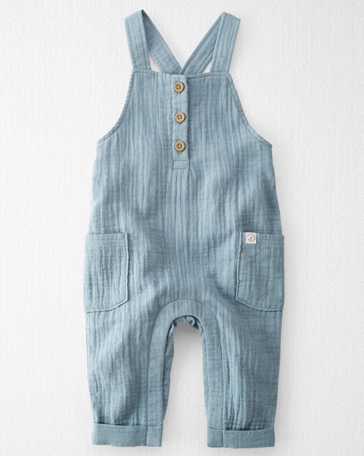 Baby Boy Organic Cotton Gauze Overall