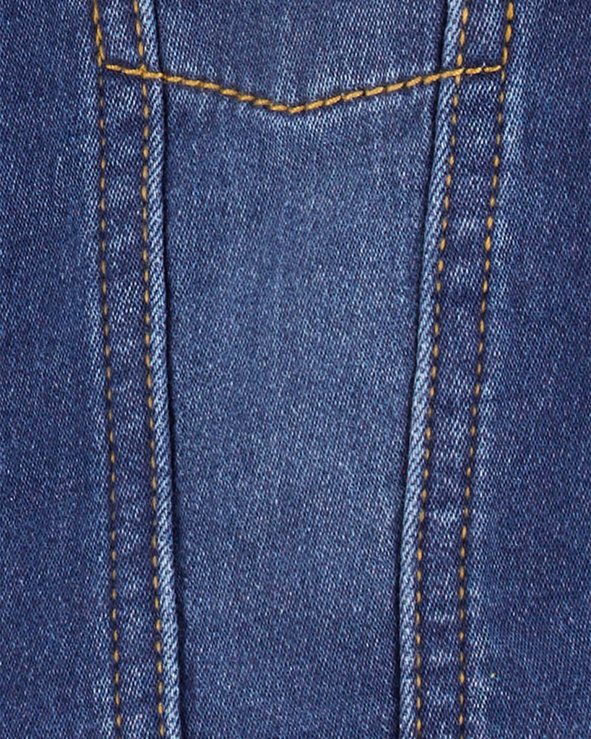 Baby Boy Knit-Like Denim Jacket - Dark Wash