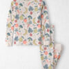 Kids 2-Piece Organic Cotton Ribbed Pajama Set in Veggie Fruit Print 11 Kids 2-Piece Organic Cotton Ribbed Pajama Set in Veggie Fruit Print