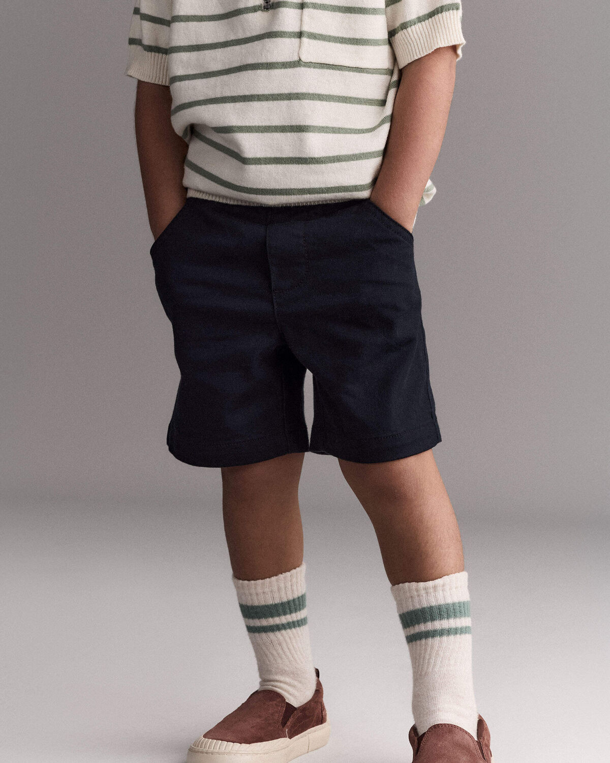 Toddler Boy Bermuda Shorts - Black 1 Toddler Boy Bermuda Shorts - Black