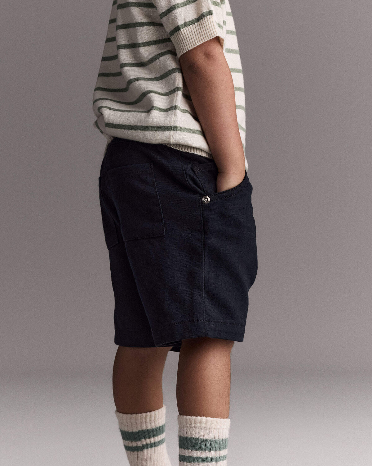 Toddler Boy Bermuda Shorts - Black 4 Toddler Boy Bermuda Shorts - Black