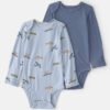 Baby Boy 2-Pack Plane PurelySoft Bodysuits - Blue 6 Baby Boy 2-Pack Plane PurelySoft Bodysuits - Blue