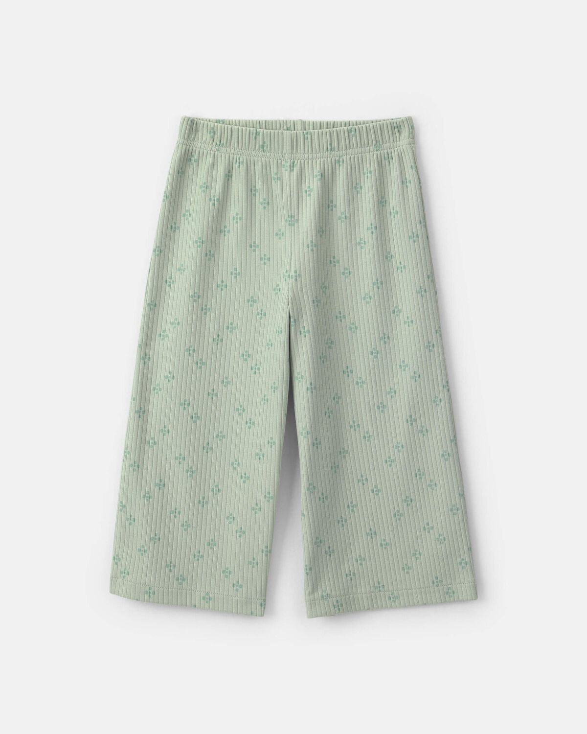 Baby Girl 2-Piece Flower Fleece Long-Sleeve Top & Pant Set - Green 2 Baby Girl 2-Piece Flower Fleece Long-Sleeve Top & Pant Set - Green
