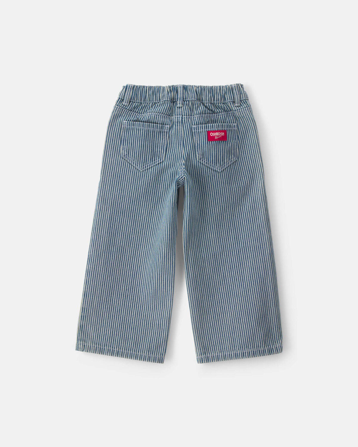Toddler Girl Hickory Stripe Denim Relaxed Jeans - Light Wash