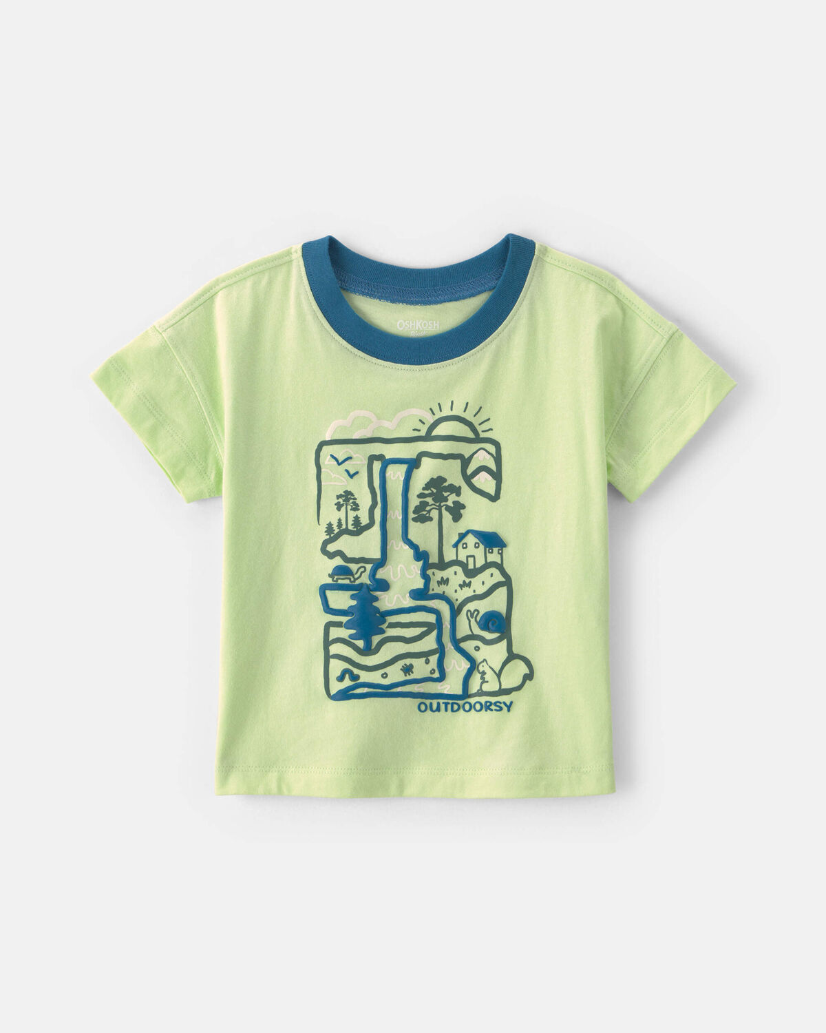 Baby Boy 'Outdoorsy' Graphic Tee - Green