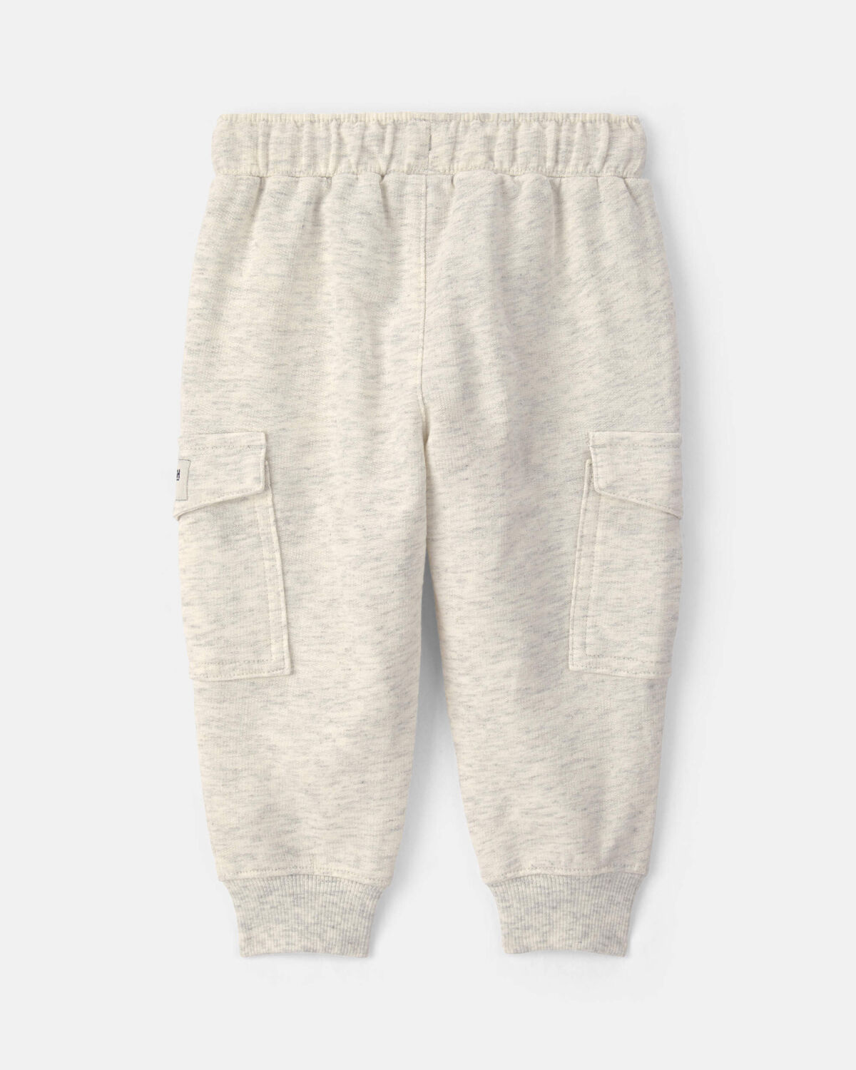 Baby Boy French Terry Cargo Knit Joggers - Grey 2 Baby Boy French Terry Cargo Knit Joggers - Grey