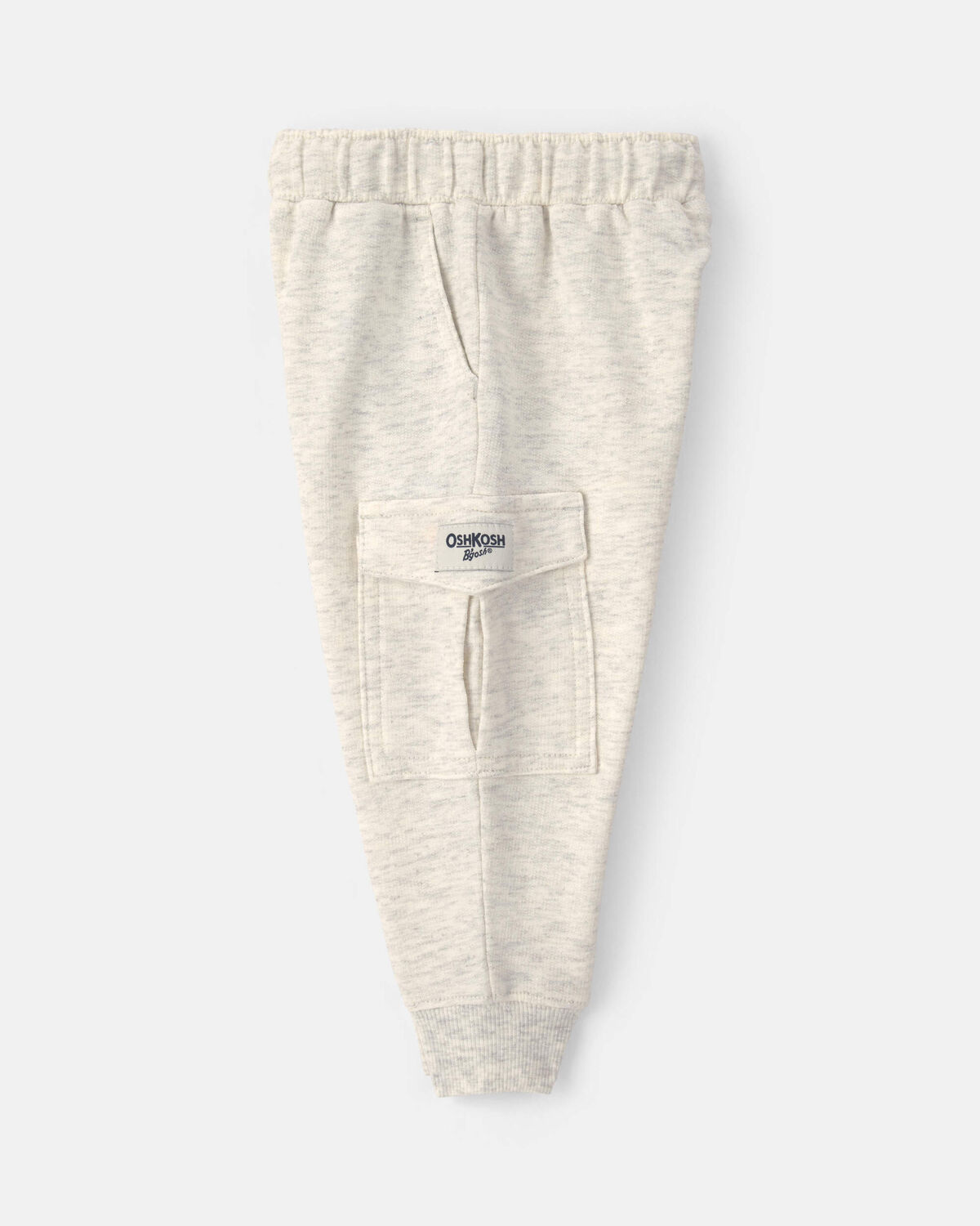 Baby Boy French Terry Cargo Knit Joggers - Grey 3 Baby Boy French Terry Cargo Knit Joggers - Grey