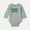 Baby Boy 'Dad's Mini' Long-Sleeve Graphic Bodysuit - Green 8 Baby Boy 'Dad's Mini' Long-Sleeve Graphic Bodysuit - Green