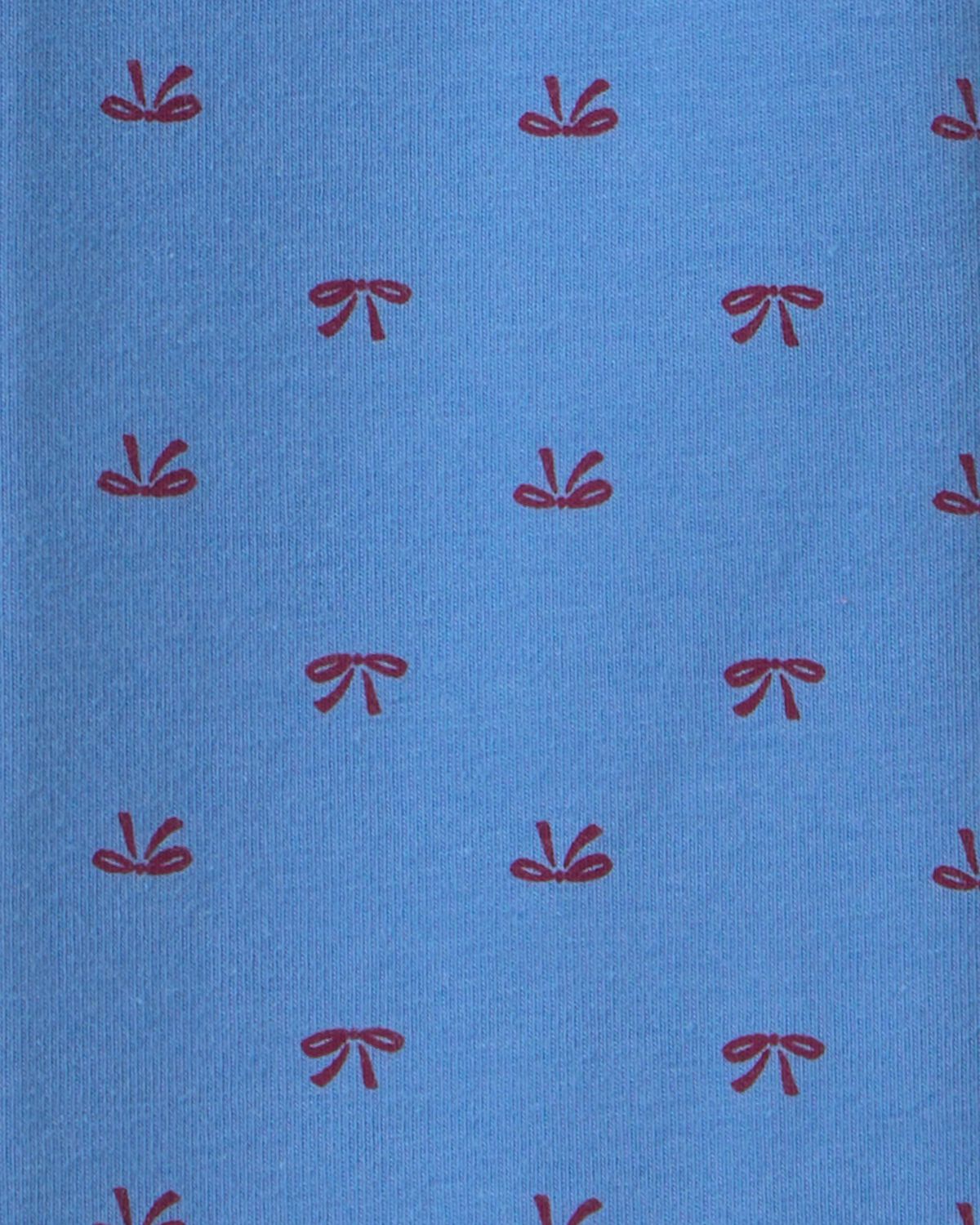 Toddler Girl Bow Cotton Pull-On Stretch Flare Leggings - Blue 3 Toddler Girl Bow Cotton Pull-On Stretch Flare Leggings - Blue