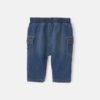 Baby Boy Denim Cargo Jeans - Medium Wash 6 Baby Boy Denim Cargo Jeans - Medium Wash