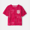 Boys Bandana Pocket Tee - Red 7 Boys Bandana Pocket Tee - Red