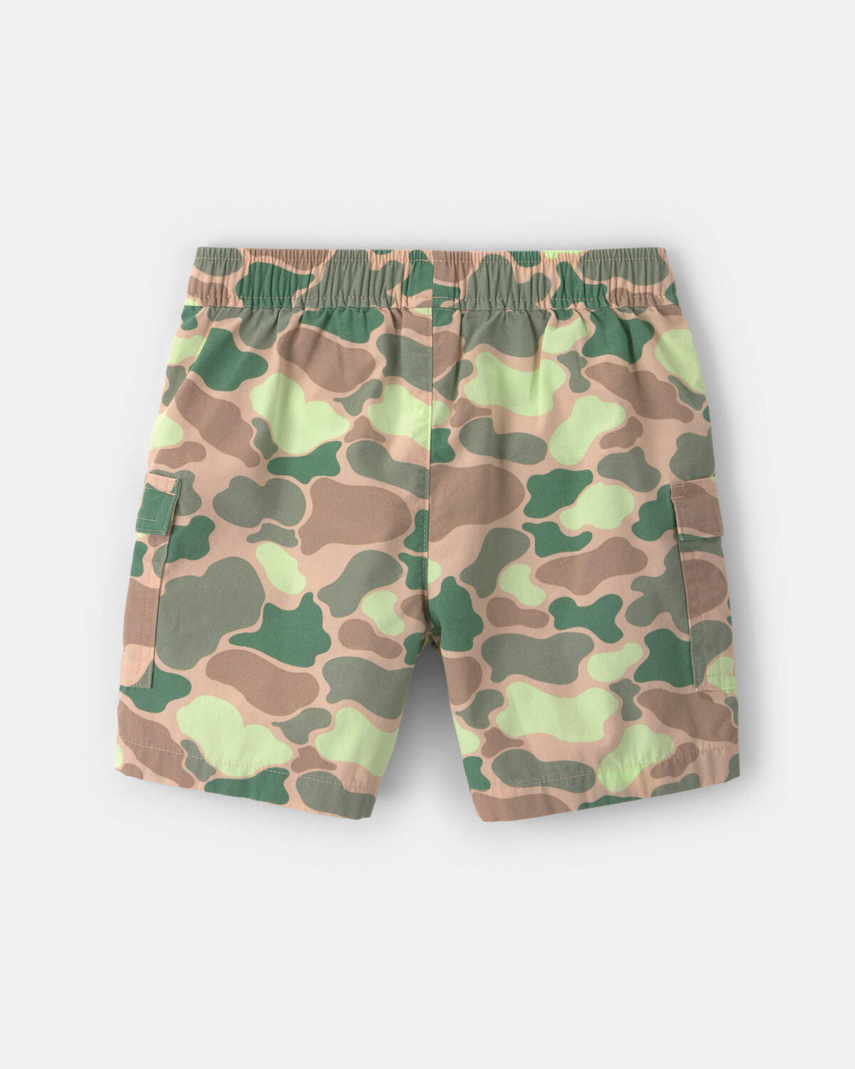 Boys Camo Canvas Cargo Shorts - Green 2 Boys Camo Canvas Cargo Shorts - Green