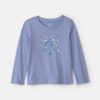 Toddler Girl Bow Long-Sleeve Graphic Tee - Blue