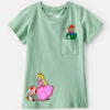 Girls Super Mario Bros™ Princess Peach Short-Sleeve Graphic Tee - Green