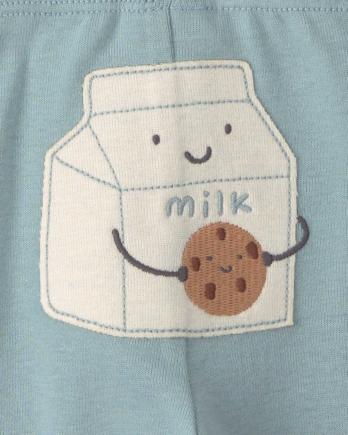 Baby Boy 3-Piece Milk & Cookies Long-Sleeve Bodysuit & Pant Set - Blue/Cream 5 Baby Boy 3-Piece Milk & Cookies Long-Sleeve Bodysuit & Pant Set - Blue/Cream