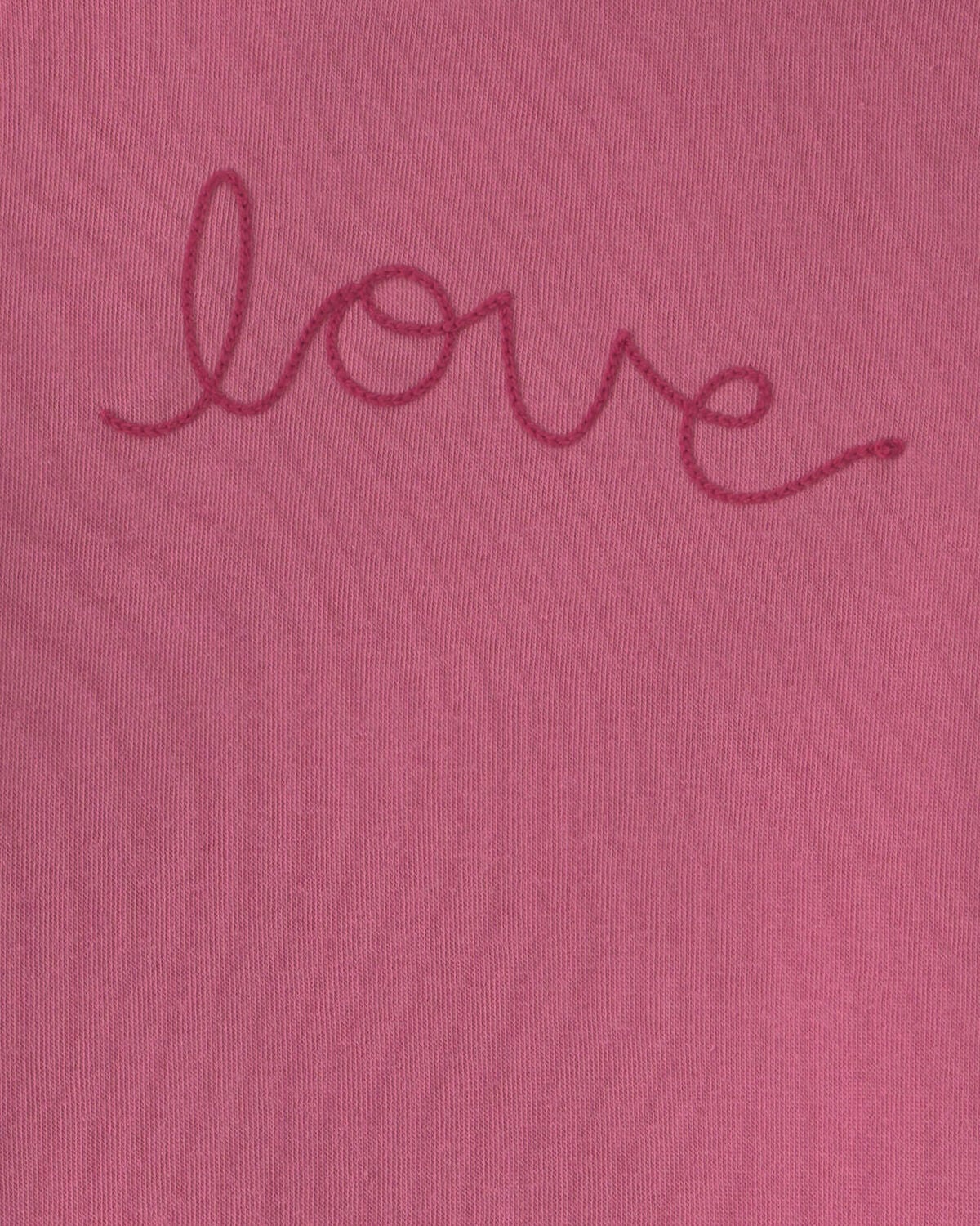 Baby Girl 2-Piece 'Love' Fleece Long-Sleeve Top & Pant Set - Pink 3 Baby Girl 2-Piece 'Love' Fleece Long-Sleeve Top & Pant Set - Pink