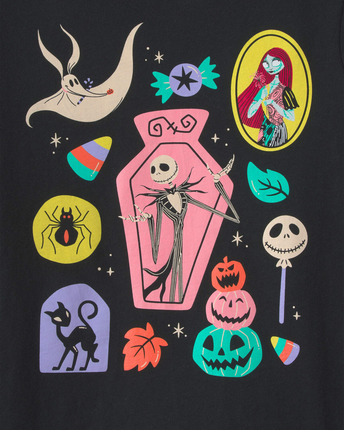 Girls Disney© Nightmare Halloween Graphic Tee - Black 2 Girls Disney© Nightmare Halloween Graphic Tee - Black