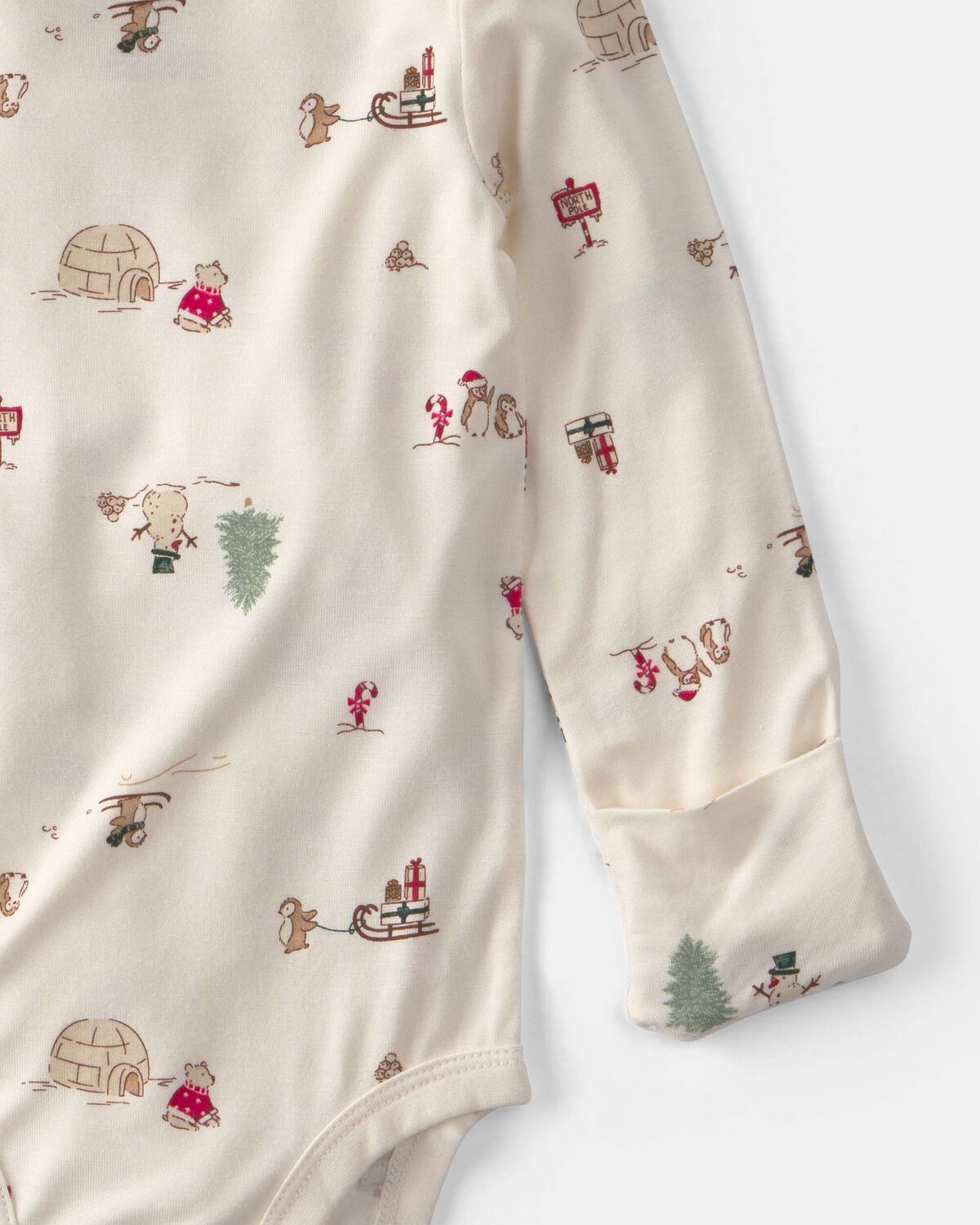 Baby 2-Piece North Pole PurelySoft™ Long-Sleeve Bodysuit & Pant Set - Cream 2 Baby 2-Piece North Pole PurelySoft™ Long-Sleeve Bodysuit & Pant Set - Cream