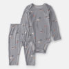 Baby 2-Piece Halloween PurelySoft™ Long-Sleeve Bodysuit & Pant Set - Grey