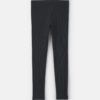 Girls Pull-On Stretch Rib Leggings - Black
