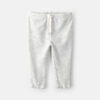 Baby Girl Rib Pull-On Leggings - Grey