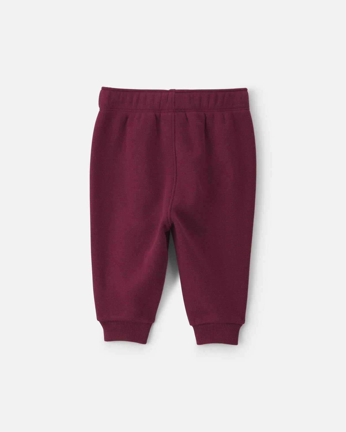 Baby Boy Fleece Pants - Burgundy 2 Baby Boy Fleece Pants - Burgundy