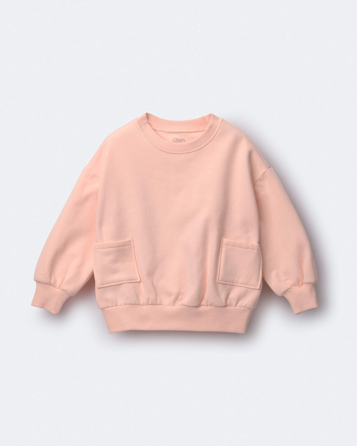 Toddler Otter Sweatshirt™ with Pockets - Light Pink 2 Toddler Otter Sweatshirt™ with Pockets - Light Pink