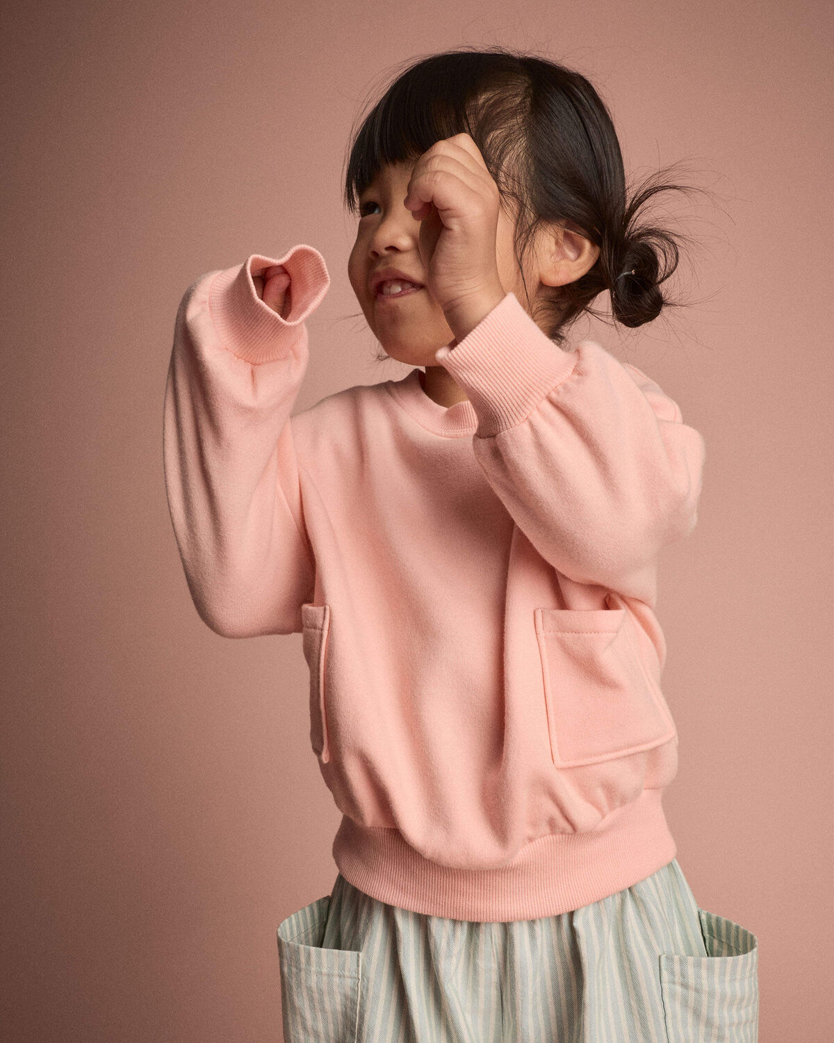 Toddler Otter Sweatshirt™ with Pockets - Light Pink 4 Toddler Otter Sweatshirt™ with Pockets - Light Pink
