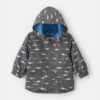Baby Boy Shark Raincoat - Grey