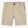 Toddler Boy Stretch Chino Shorts - Khaki