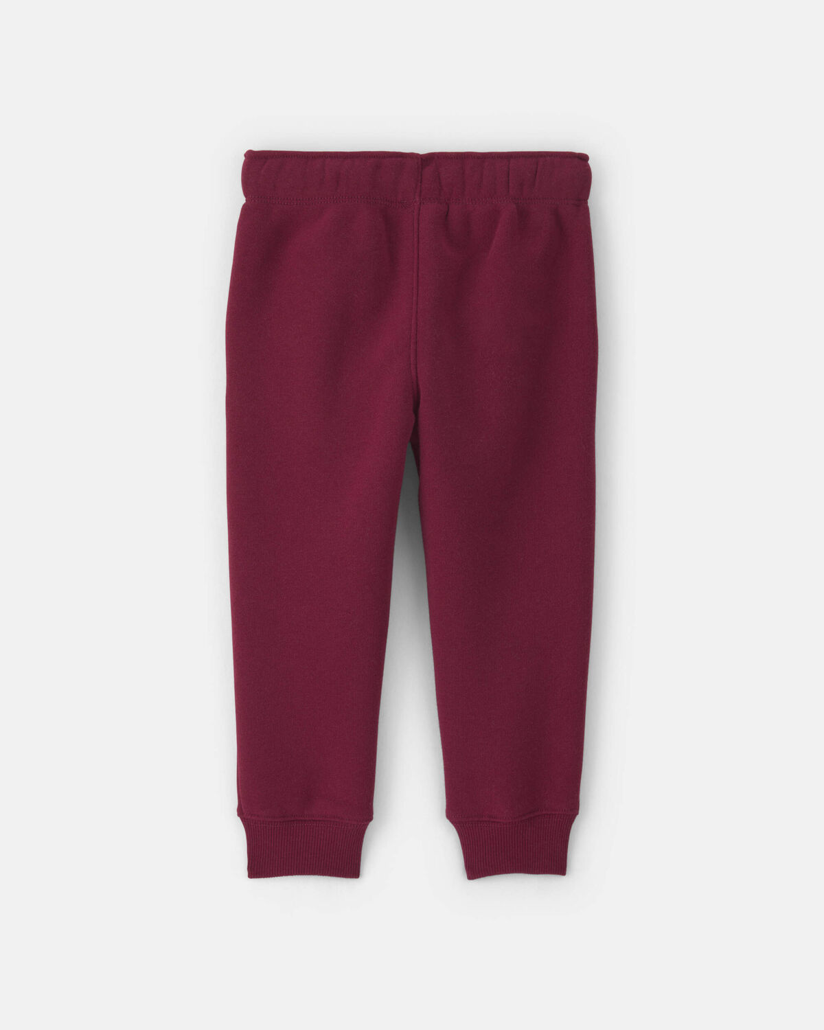 Toddler Boy Fleece Joggers - Burgundy