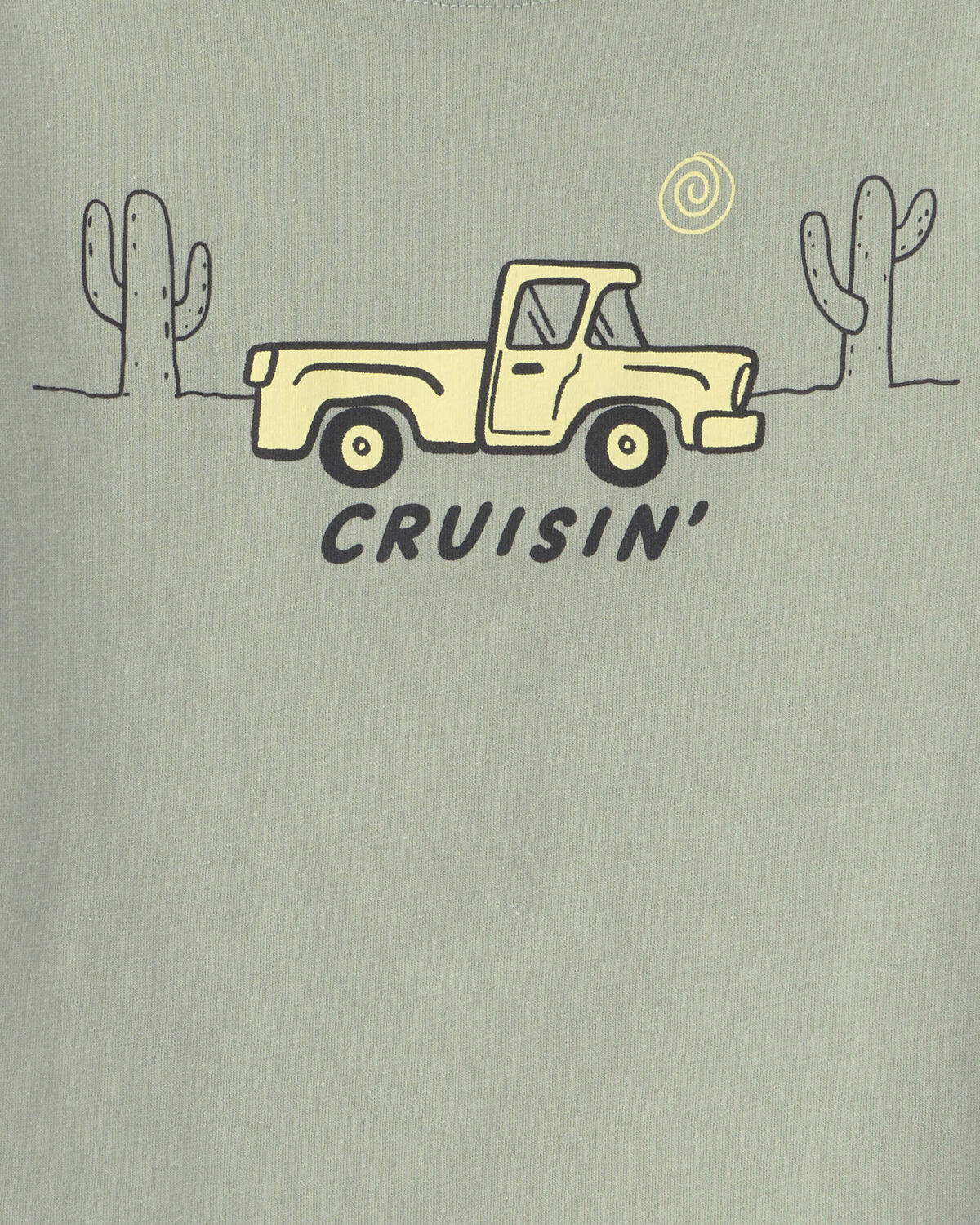 Toddler Boy 'Cruisin' Truck Long-Sleeve Graphic Tee - Green