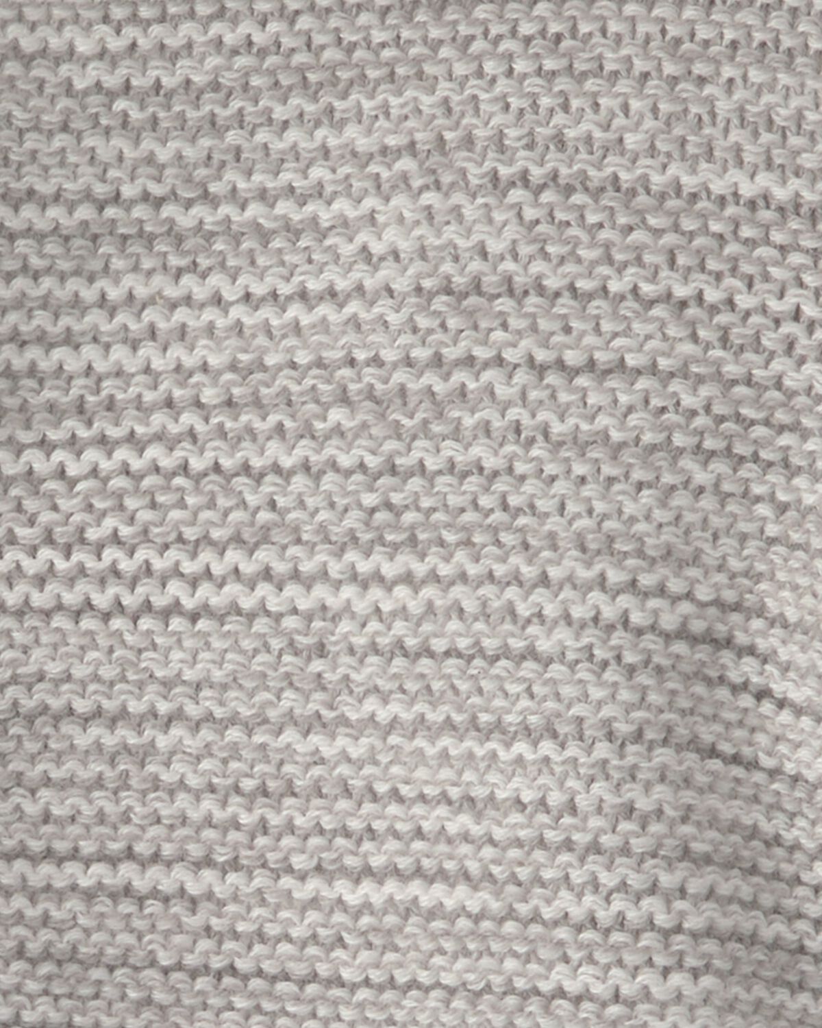 Baby Bear Sweater Knit Hooded Jacket - Grey